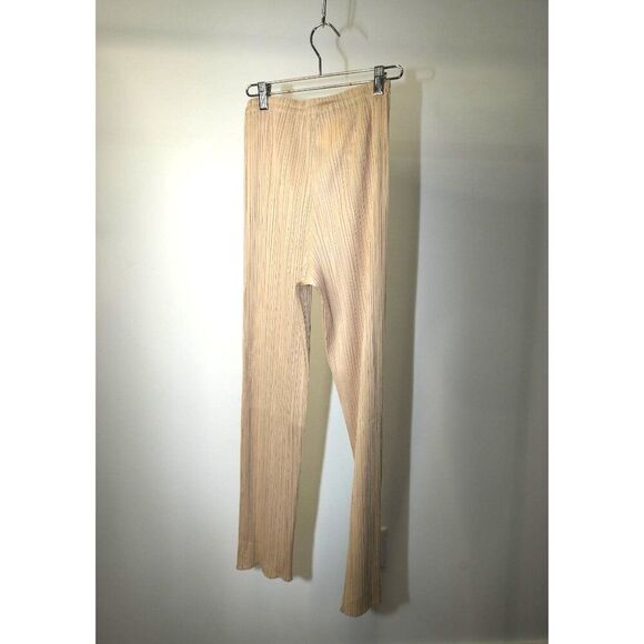Pleats Please by Issey Miyake  Pleated Slim Fit Pants W23 Women's - Picture 2 of 5